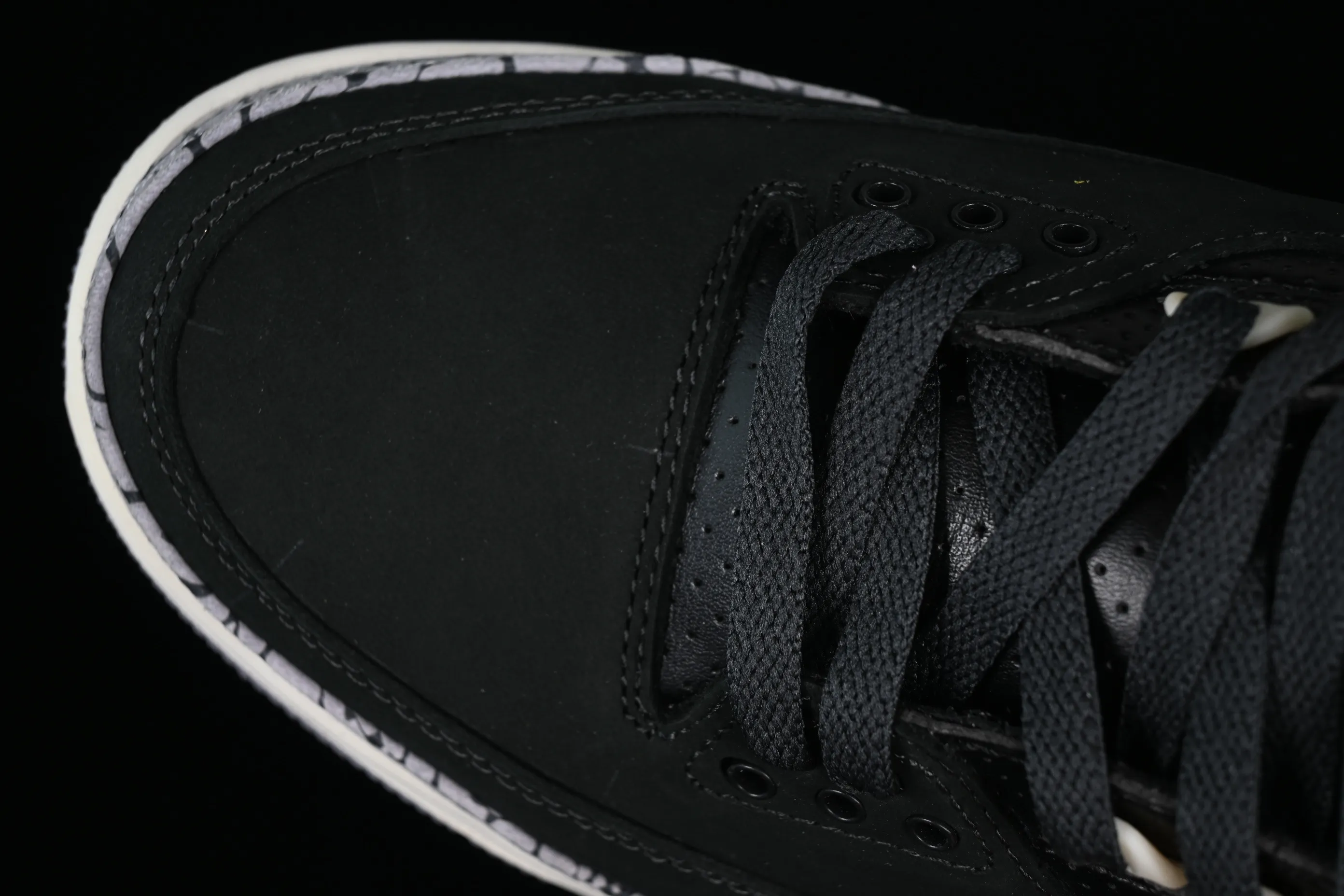 All categories Air Jordan Jordan series basketball shoes Air Jordan 3 L version Air Jordan 3 Retro "Off Noir" AJ3 Joe 3 old black cement CK9246-001